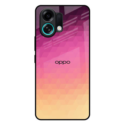 Geometric Pink Diamond Oppo K13 Turbo Pro 5G Glass Back Cover Online