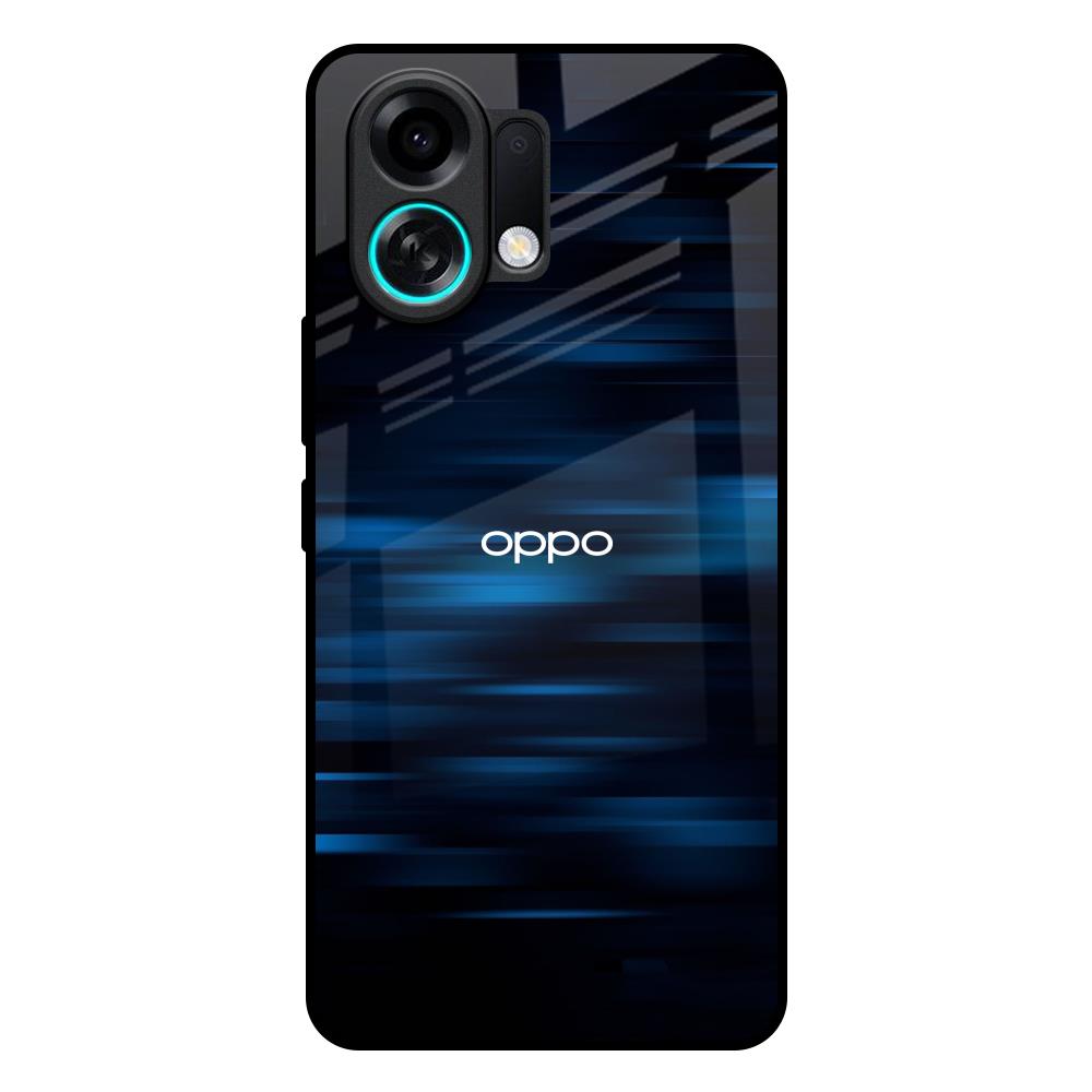 Blue Rough Abstract Oppo K13 Turbo Pro 5G Glass Back Cover Online