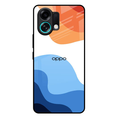 Wavy Color Pattern Oppo K13 Turbo Pro 5G Glass Back Cover Online