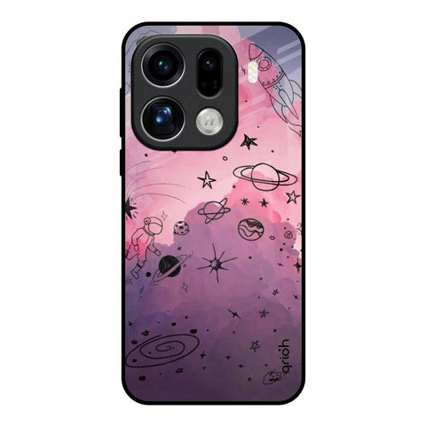 Space Doodles Oppo Find X9 Pro 5G Glass Back Cover Online
