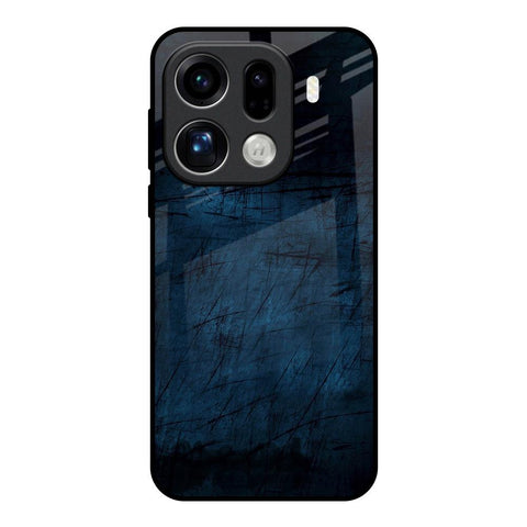 Dark Blue Grunge Oppo Find X9 Pro 5G Glass Back Cover Online