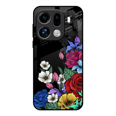 Rose Flower Bunch Art Oppo Find X9 Pro 5G Glass Back Cover Online