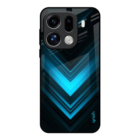 Vertical Blue Arrow Oppo Find X9 Pro 5G Glass Back Cover Online
