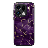 Geometric Purple Oppo Find X9 Pro 5G Glass Back Cover Online