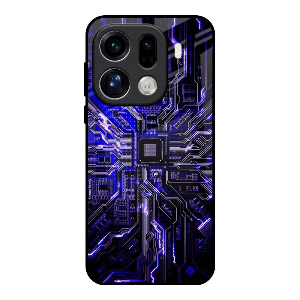 Techno Color Pattern Oppo Find X9 Pro 5G Glass Back Cover Online