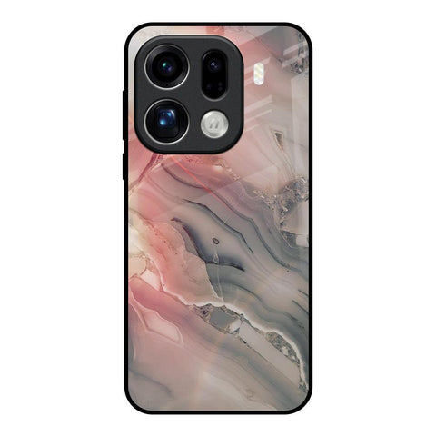 Pink And Grey Marble Oppo Find X9 Pro 5G Glass Back Cover Online
