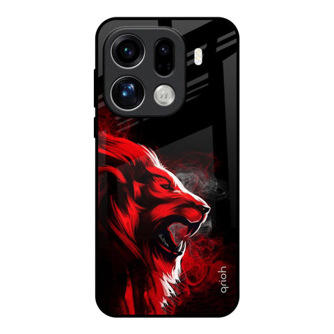 Red Angry Lion Oppo Find X9 Pro 5G Glass Back Cover Online