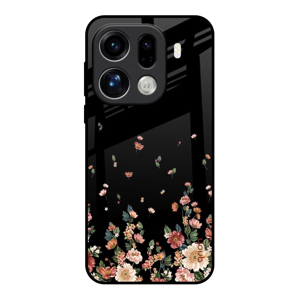 Floating Floral Print Oppo Find X9 Pro 5G Glass Back Cover Online