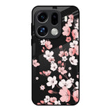 Black Cherry Blossom Oppo Find X9 Pro 5G Glass Back Cover Online