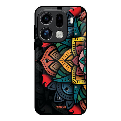 Retro Gorgeous Flower Oppo Find X9 Pro 5G Glass Back Cover Online