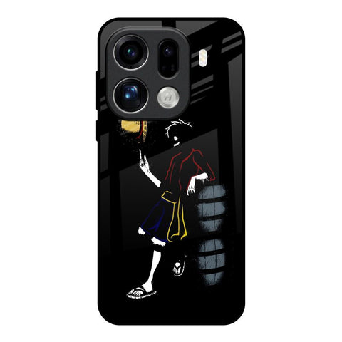 Luffy Line Art Oppo Find X9 Pro 5G Glass Back Cover Online