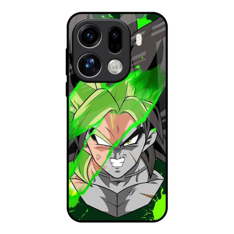 Anime Green Splash Oppo Find X9 Pro 5G Glass Back Cover Online