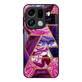 Electroplated Geometric Marble Oppo Find X9 Pro 5G Glass Back Cover Online