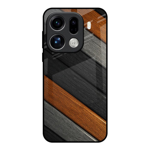 Tri Color Wood Oppo Find X9 Pro 5G Glass Back Cover Online