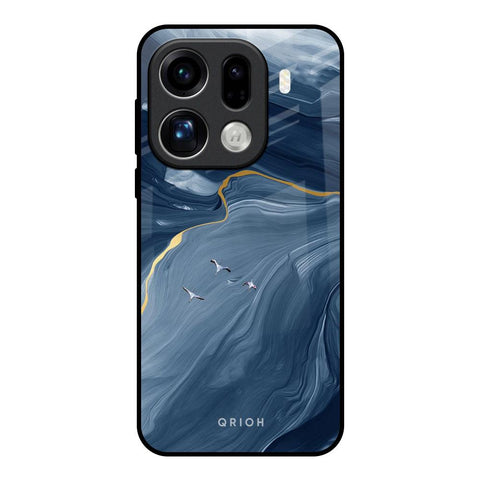 Deep Ocean Marble Oppo Find X9 Pro 5G Glass Back Cover Online