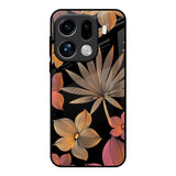 Lines Pattern Flowers Oppo Find X9 Pro 5G Glass Back Cover Online