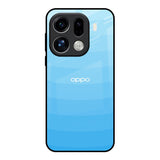 Wavy Blue Pattern Oppo Find X9 Pro 5G Glass Back Cover Online