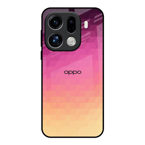 Geometric Pink Diamond Oppo Find X9 Pro 5G Glass Back Cover Online