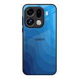 Blue Wave Abstract Oppo Find X9 Pro 5G Glass Back Cover Online