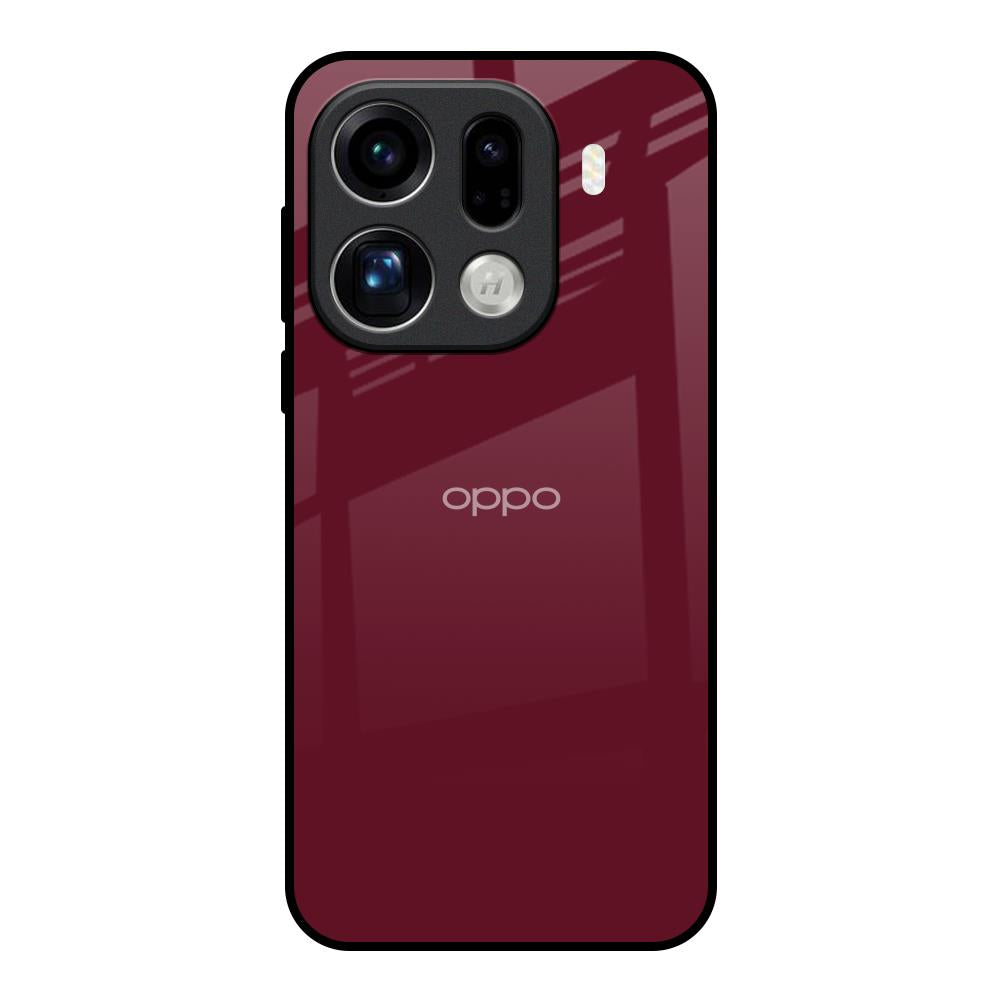 Classic Burgundy Oppo Find X9 Pro 5G Glass Back Cover Online