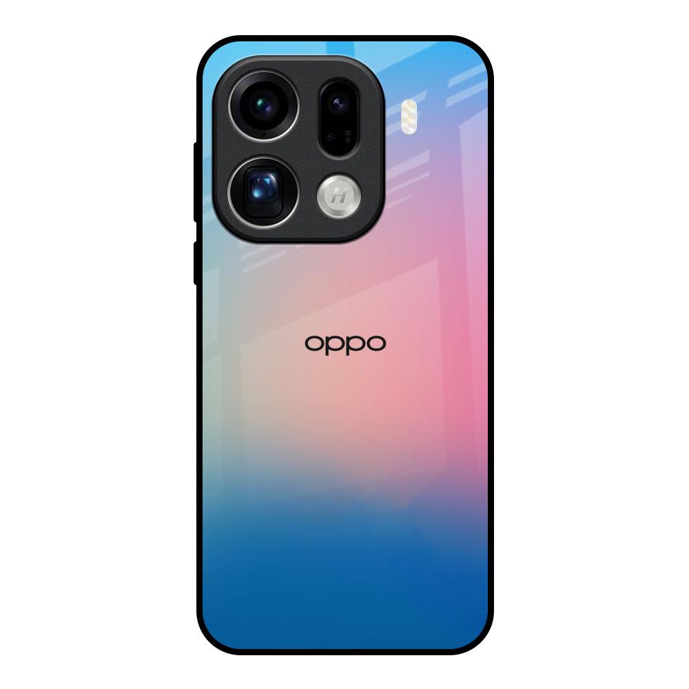 Blue & Pink Ombre Oppo Find X9 Pro 5G Glass Back Cover Online