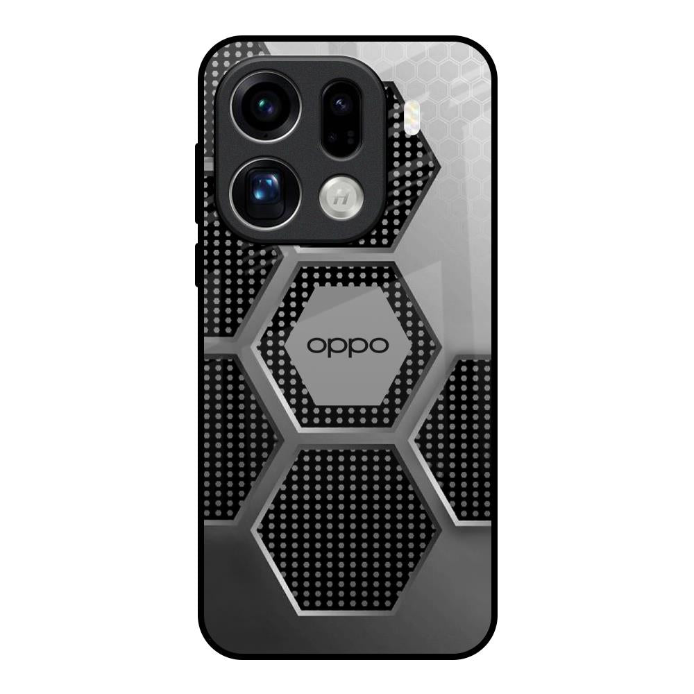 Hexagon Style Oppo Find X9 Pro 5G Glass Back Cover Online