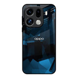 Polygonal Blue Box Oppo Find X9 Pro 5G Glass Back Cover Online