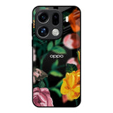 Flowers & Butterfly Oppo Find X9 Pro 5G Glass Back Cover Online