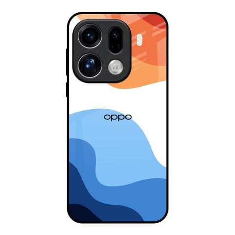 Wavy Color Pattern Oppo Find X9 Pro 5G Glass Back Cover Online