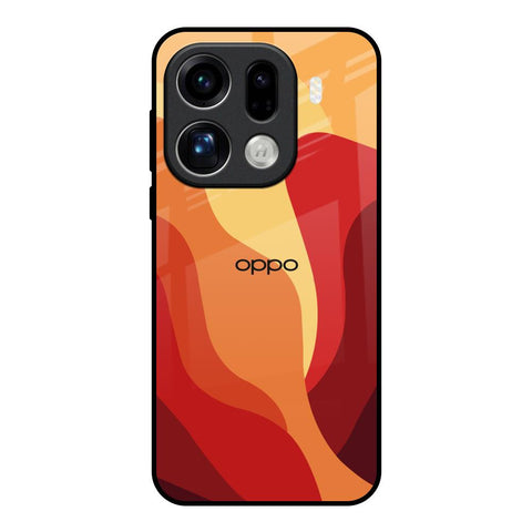 Magma Color Pattern Oppo Find X9 Pro 5G Glass Back Cover Online