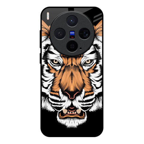 Angry Tiger Vivo X300 5G Glass Back Cover Online