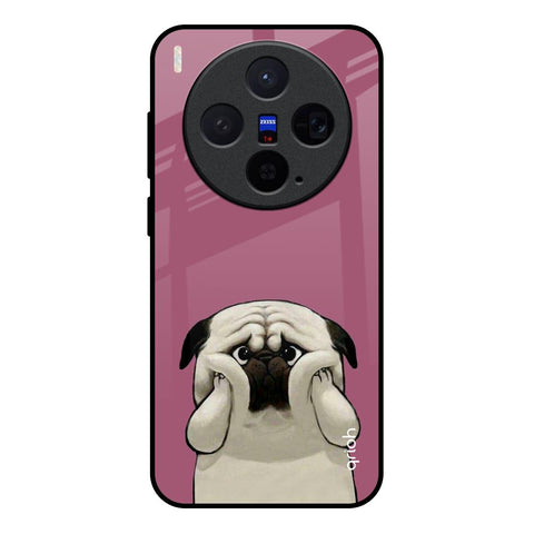 Funny Pug Face Vivo X300 5G Glass Back Cover Online