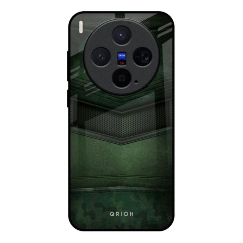 Green Leather Vivo X300 5G Glass Back Cover Online