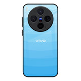Wavy Blue Pattern Vivo X300 5G Glass Back Cover Online
