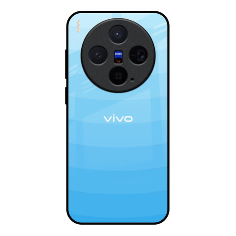 Wavy Blue Pattern Vivo X300 5G Glass Back Cover Online