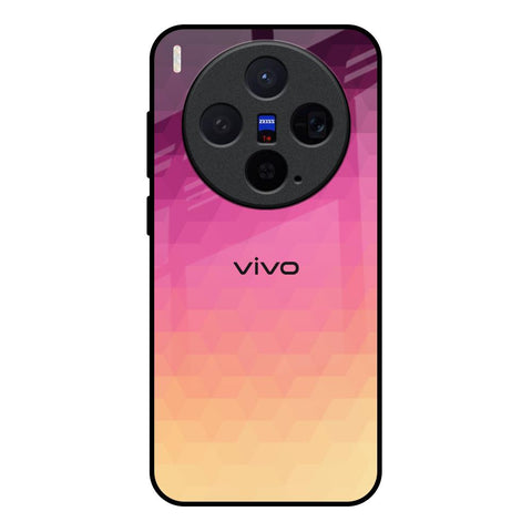Geometric Pink Diamond Vivo X300 5G Glass Back Cover Online