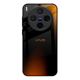Orange Black Fusion Vivo X300 5G Glass Back Cover Online