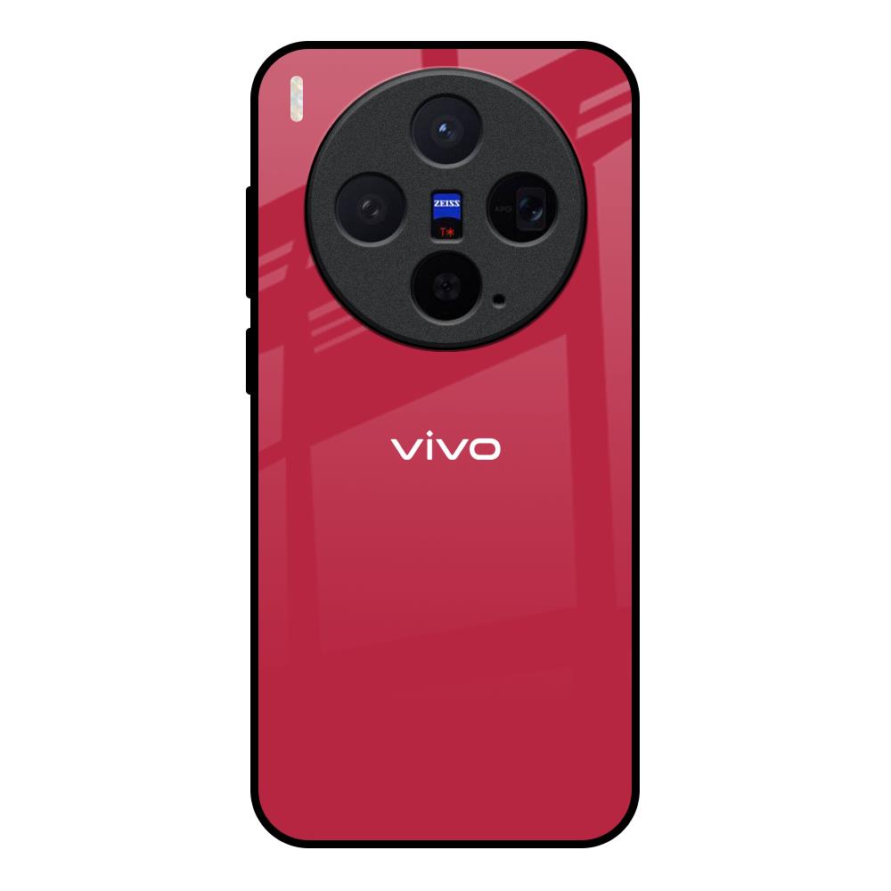 Solo Maroon Vivo X300 5G Glass Back Cover Online