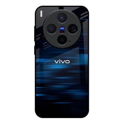 Blue Rough Abstract Vivo X300 5G Glass Back Cover Online