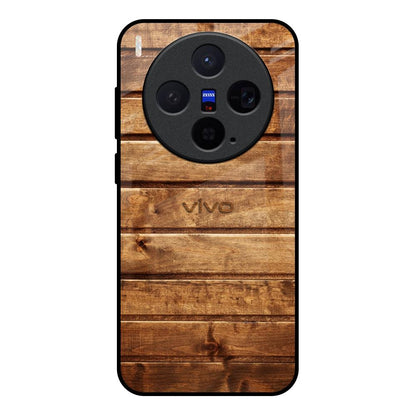 Wooden Planks Vivo X300 5G Glass Back Cover Online
