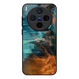 Golden Splash Vivo X300 5G Glass Back Cover Online