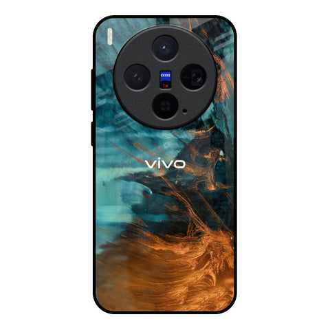 Golden Splash Vivo X300 5G Glass Back Cover Online