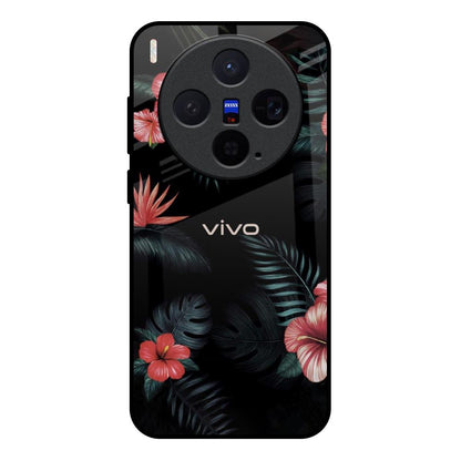 Tropical Art Flower Vivo X300 5G Glass Back Cover Online