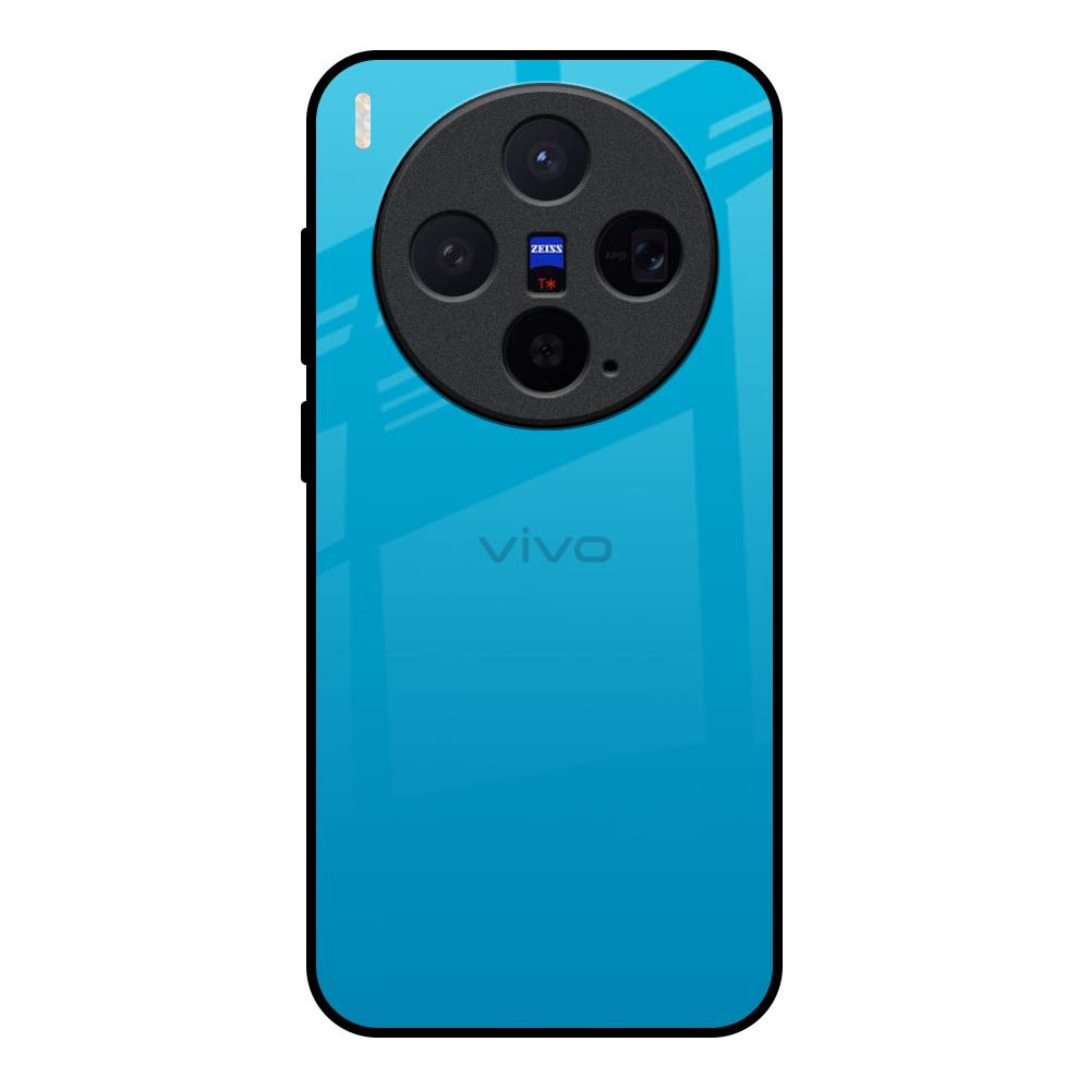 Blue Aqua Vivo X300 5G Glass Back Cover Online
