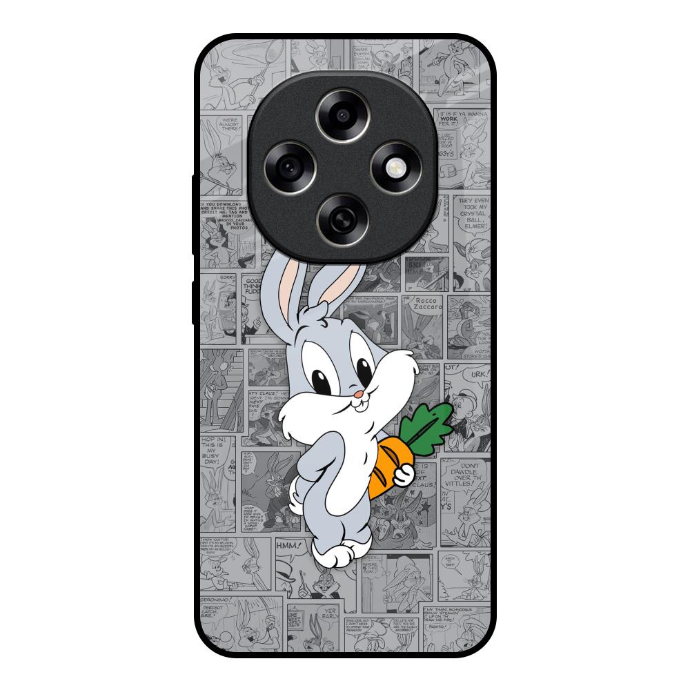 Cute Baby Bunny Oppo F31 Pro 5G Glass Back Cover Online