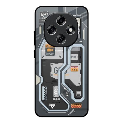 Retro Futuristic Oppo F31 Pro 5G Glass Back Cover Online
