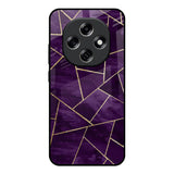 Geometric Purple Oppo F31 Pro 5G Glass Back Cover Online