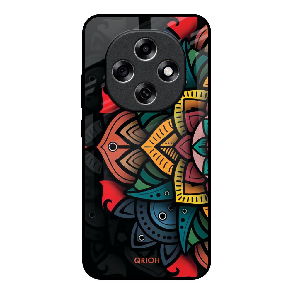 Retro Gorgeous Flower Oppo F31 Pro 5G Glass Back Cover Online