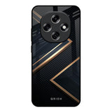 Sleek Golden & Navy Oppo F31 Pro 5G Glass Back Cover Online