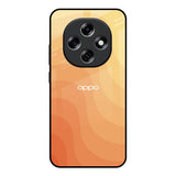 Orange Curve Pattern Oppo F31 Pro 5G Glass Back Cover Online